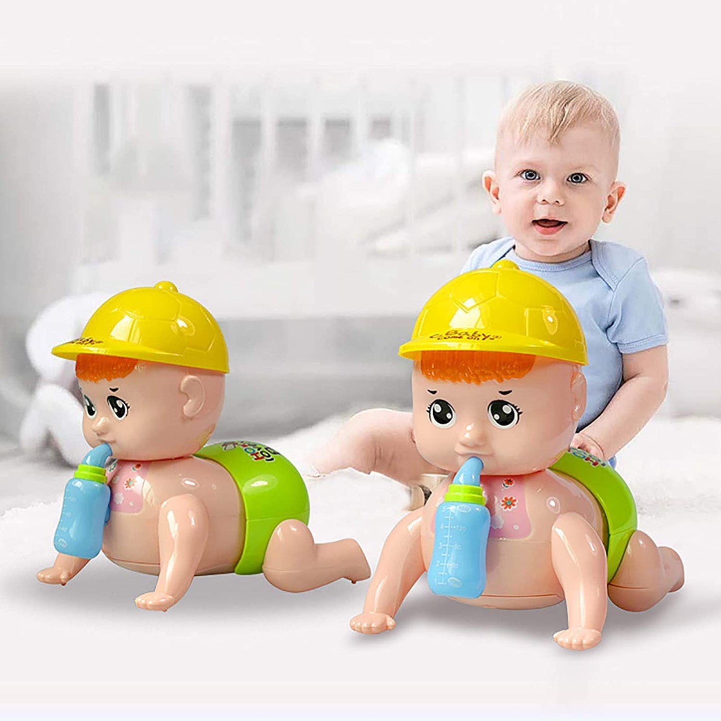 Crawling Baby Toy with Music & Lights – Interactive Learning Toy for Toddlers