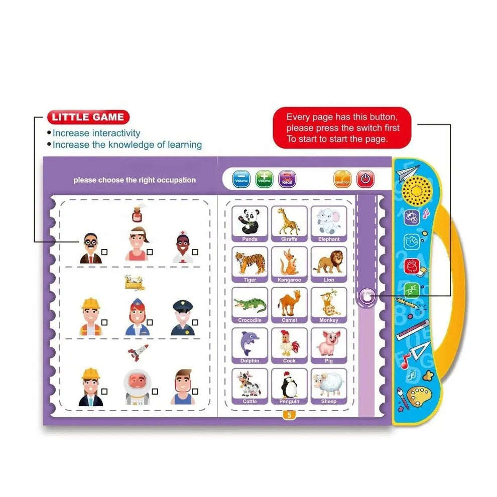 E-Book for Kids – Interactive Early Education & Learning Toy | Intelligence Book for Toddlers