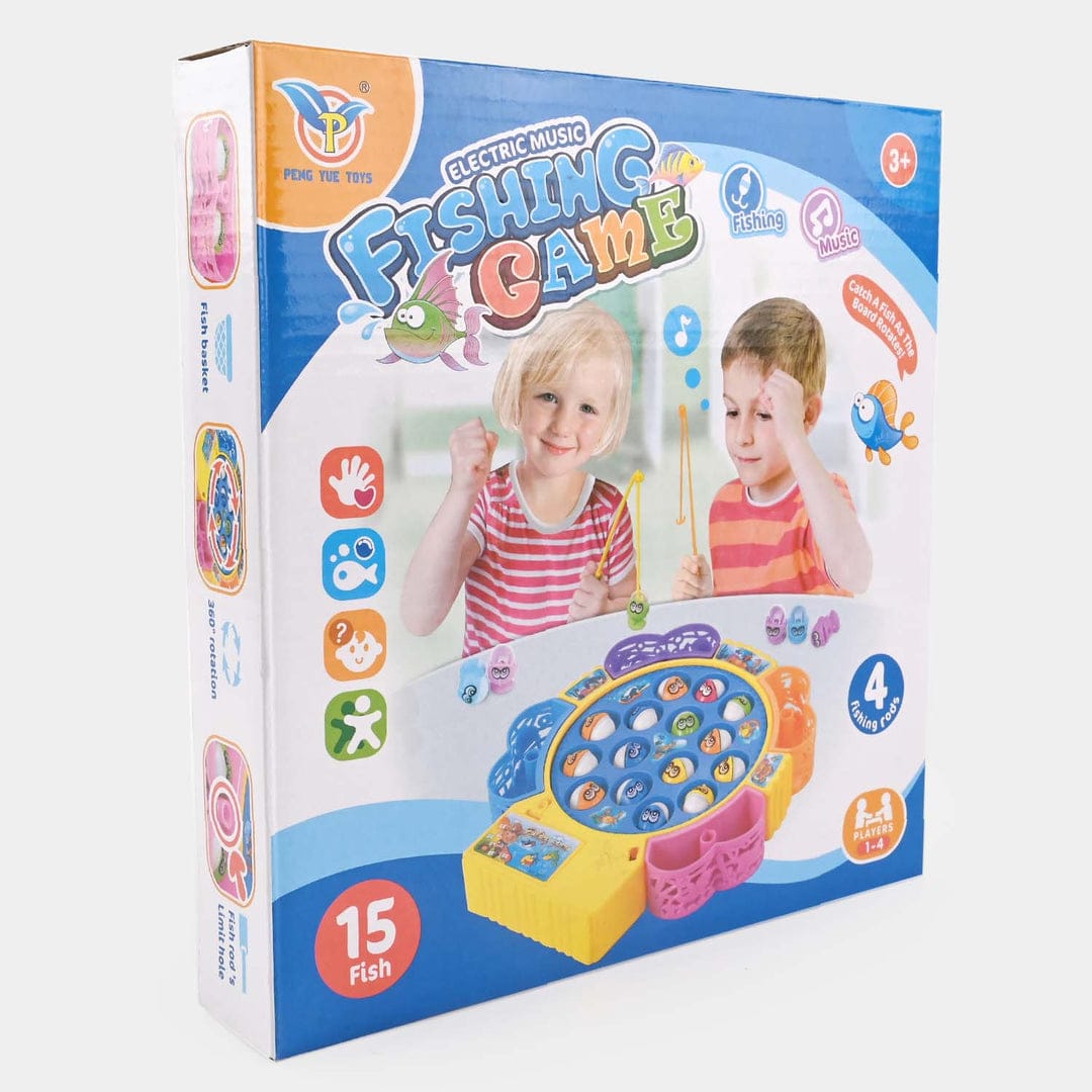 Fishing Game Toy for Kids – Rotating Catch & Hook Fish Play Set