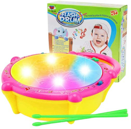 Flash Drum Toy for Kids – Musical Drum with Lights & Sound