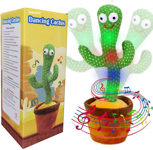 Rechargeable Dancing Cactus Toy – Singing, Dancing & Talking Cactus for Kids