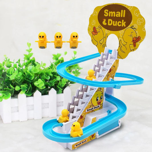 Duck Climbing Stairs Toy – Musical Escalator Fun for Kids - 3 Ducks Tract Set