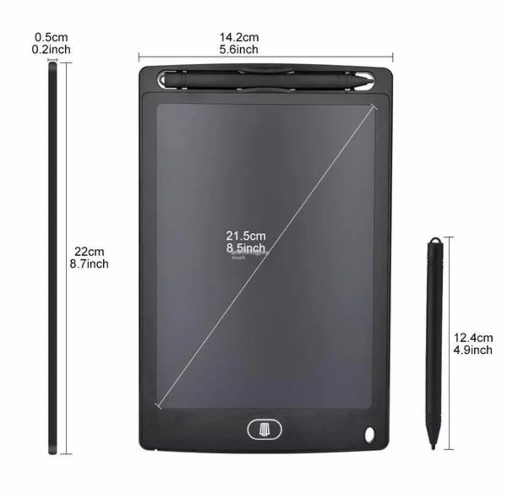 8.5 Inch LCD Writing Tablet for Kids – Multicolor Drawing & Writing Pad